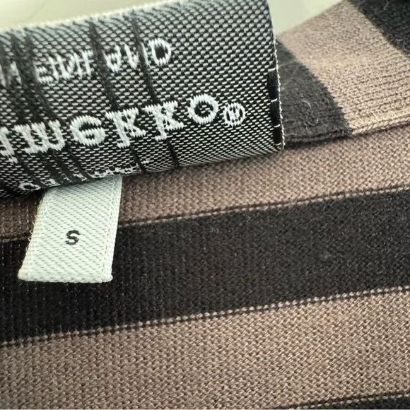 Marimekko Kaste A-Line Dress Cotton Stripes Pockets * FLAWS * - Picture 14 of 16